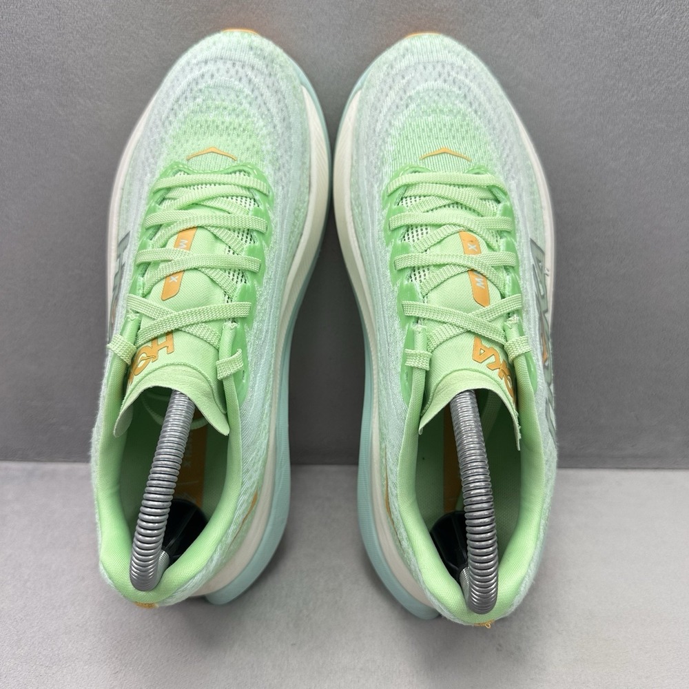 Hoka One One Mach X Womens Size 7 (B) Shoes Lime Glow Athletic Running Sneakers - Picture 6 of 9